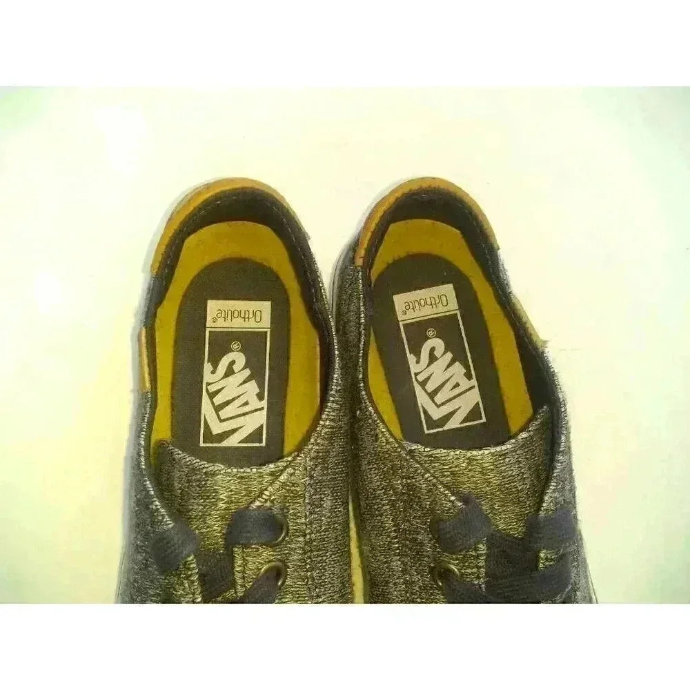Vans Womens Sneakers Shoes Gray White Low Top Lace Up Orthopedic 9.5 - Picture 5 of 12